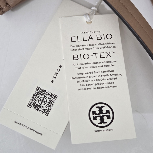 NWT TORY BURCH ELLA BIO TOTE BAG - LIGHT SAND - Picture 6 of 13